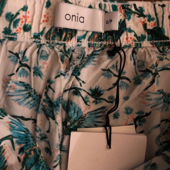 Onia Mila Crane Bird Print Pants - Picture 4 of 4
